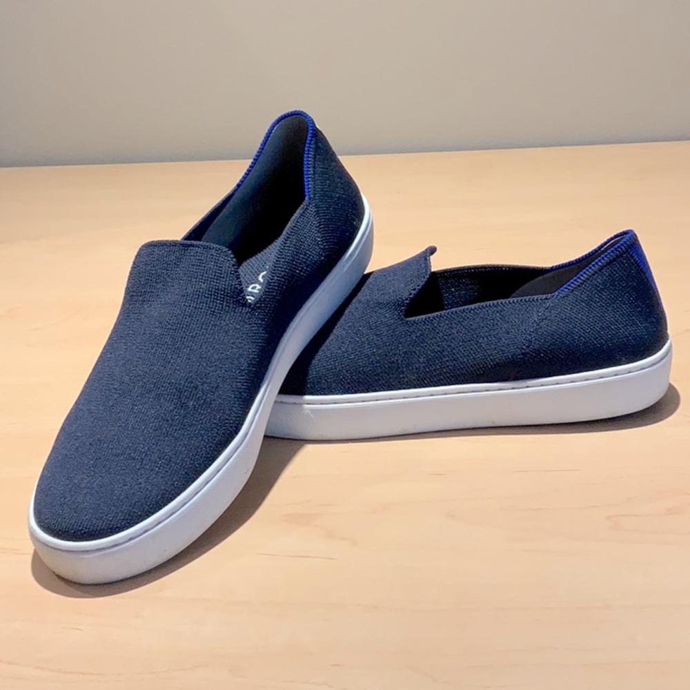 Rothy’s The Original Slip-On Sneaker Women’s 10 Blue| Comfy & Stylish